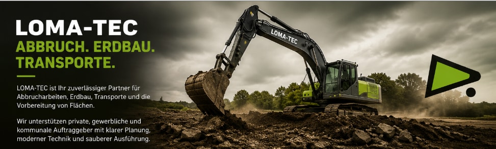 LOMA-TEC Baumaschine im Einsatz